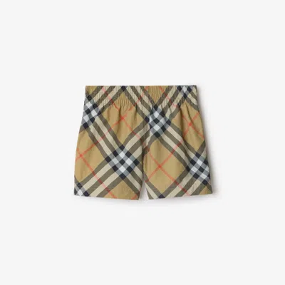 BURBERRY BURBERRY CHILDRENS CHECK SWIM SHORTS