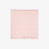 Burberry Childrens Check Wool Baby Blanket In Pink