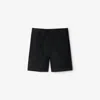 Burberry Childrens Cotton Blend Shorts In Black