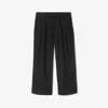 Burberry Pantaloni Morbidi Carven Con Ricamo Ekd In Misto Cotone Nero Bambino In Black