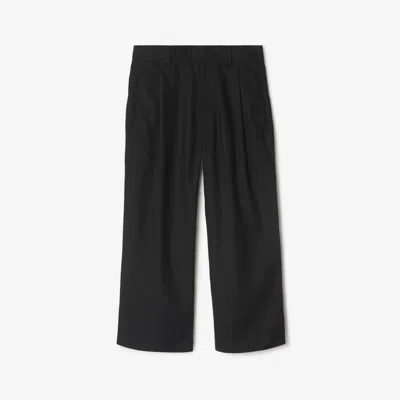 Burberry Kids'  Childrens Cotton Blend Trousers In Black