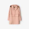 Burberry Cotton Hooded Trench Coat