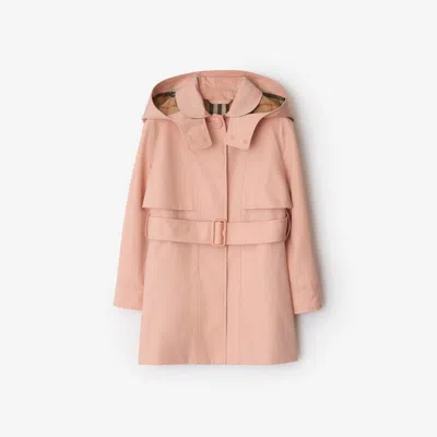 BURBERRY BURBERRY CHILDRENS COTTON HOODED TRENCH COAT