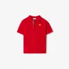 Burberry Cotton Piqué Polo Shirt In Red
