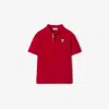 Burberry Childrens Cotton Polo Shirt In Red