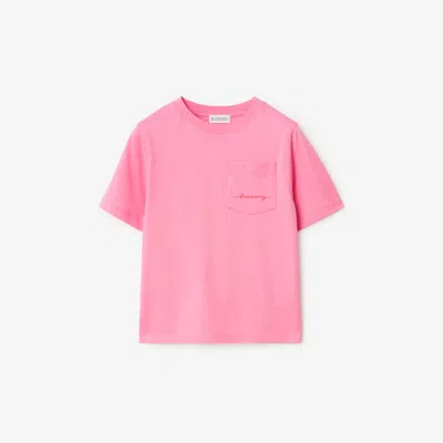 Burberry Kids'  Childrens Cotton T-shirt In Blossom