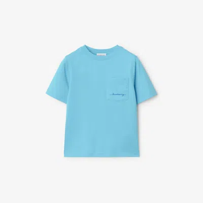 Burberry Kids'  Childrens Cotton T-shirt In Lizard