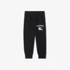 Burberry Ekd Cotton Jogging Pants In Black
