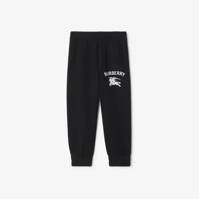 BURBERRY BURBERRY CHILDRENS EKD COTTON JOGGING PANTS
