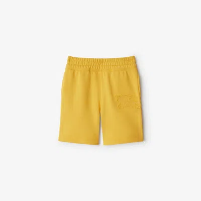 Burberry Kids'  Childrens Ekd Cotton Shorts In Cowslip