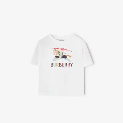 BURBERRY BURBERRY CHILDRENS EKD COTTON T-SHIRT