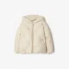 Burberry Childrens Ekd Padded Jacket In Soap