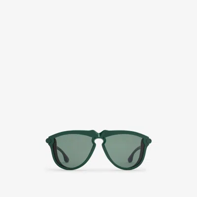 Burberry Childrens Pilot Sunglasses In Dark Green