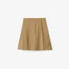 Burberry Pleated Skirt In Sand