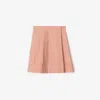 Burberry Pleated Cotton Skirt