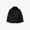 Burberry Quilted Barn Jacket In Black