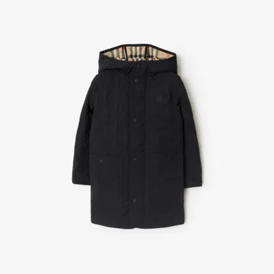 BURBERRY BURBERRY CHILDRENS QUILTED NYLON HOODED COAT