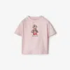 Burberry Kids Rainy Day Bear T-shirt In Pink