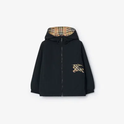 BURBERRY BURBERRY CHILDRENS REVERSIBLE CHECK HOODED JACKET