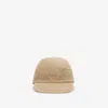 Burberry Reversible Check Pattern Beige Baseball Cap In Yellow