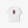 Burberry Childrens Ski Bear Cotton T-shirt In Green
