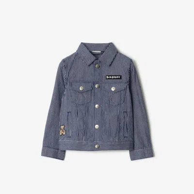 BURBERRY BURBERRY CHILDRENS STRIPED DENIM JACKET