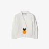 Burberry Swan Wool-blend Cardigan In Ivory