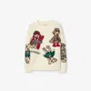 Burberry Thomas Bear And Friends Wool Blend Sweater In Multi
