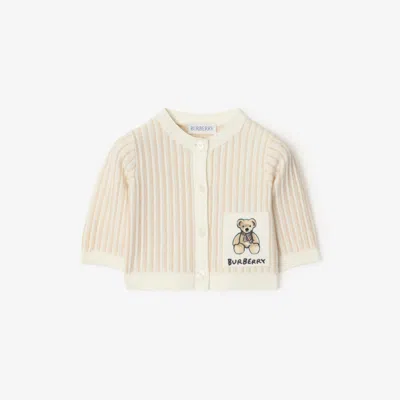Burberry Childrens Thomas Bear Cotton Cardigan