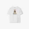 Burberry White T-shirt With Thomas Bear And Friends
