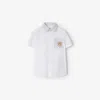 Burberry Thomas Bear Striped Cotton Shirt