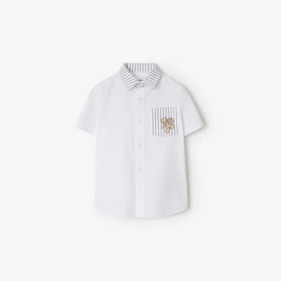 BURBERRY BURBERRY CHILDRENS THOMAS BEAR STRIPED COTTON SHIRT