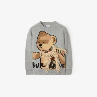 BURBERRY BURBERRY CHILDRENS THOMAS BEAR WOOL SWEATER