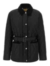 Burberry Quilted Nylon Jacket In Black