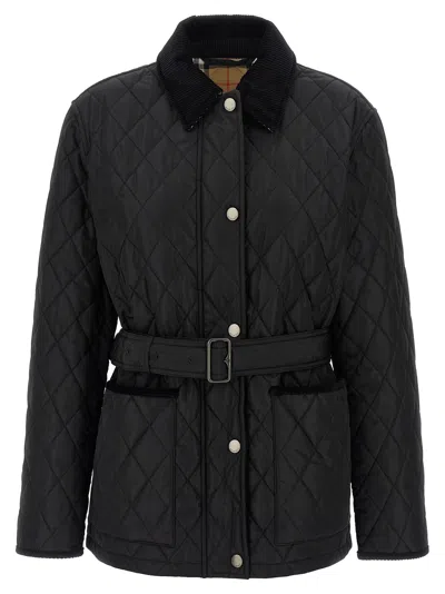 BURBERRY CHILTERN PUFFER JACKETS BLACK
