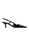 Burberry Chisel 50mm Slingback Pumps In Black