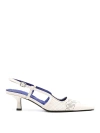 Burberry Chisel Sling Back Pump In White