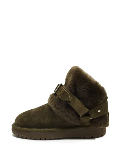 Pre-owned Burberry Chubby Ankle Boots In Green