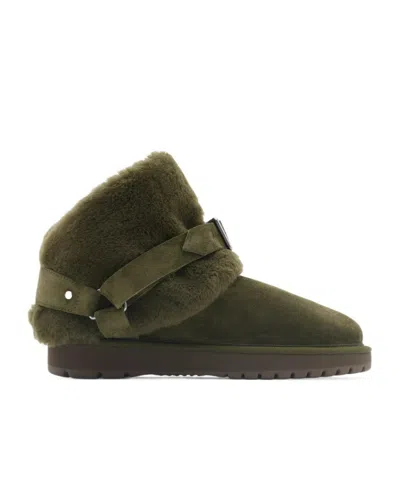 BURBERRY BURBERRY CHUBBY BUCKLE-DETAILED BOOTS