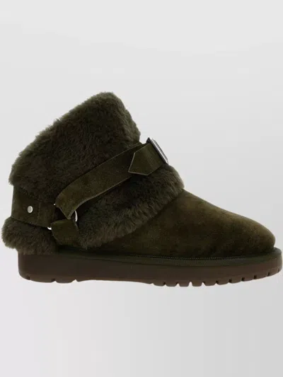BURBERRY CHUNKY ANKLE BOOTS BUCKLE DETAIL