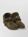 BURBERRY CHUNKY ANKLE BOOTS BUCKLE STRAP