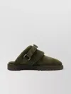 Burberry Low Buckle Round Toe Rubber Sole Loafers