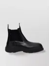 Burberry Chunky Sole Ankle Boots With Elastic Panels