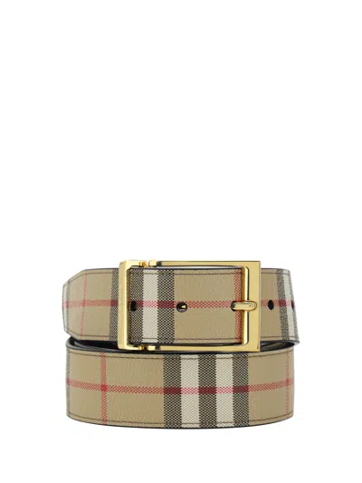 Burberry Belt In Archive Beige/gold