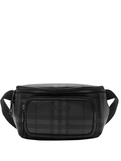 Burberry City Check Belt Bag In Yellow