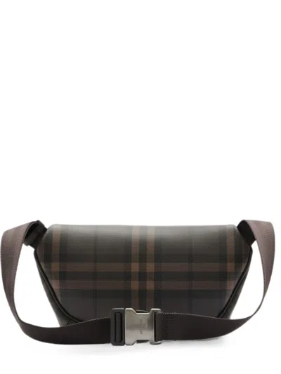 Burberry City Check Belt Bag In White