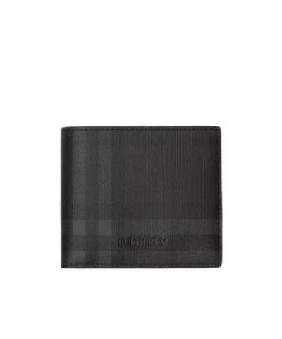 Burberry City Check Bifold Coin Wallet In Pattern