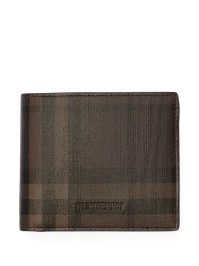 Burberry City Check Bifold Wallet In 褐色