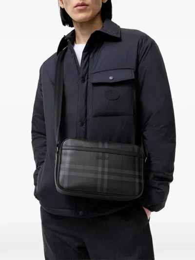 Burberry City Check Crossbody Bag In Black