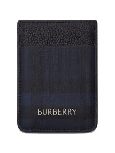 Burberry City Check Magnetic Card Case In Pattern